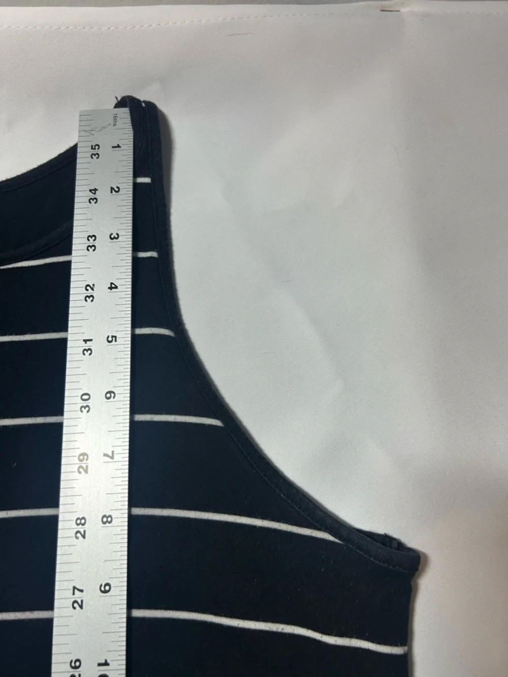 Athleta Black Tank Top with White Stripe - Picture 5 of 7